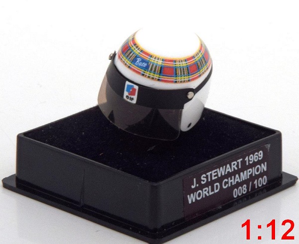 matra helm weltmeister 1969 stewart world champions collection (limited edition 100 pcs.) M75383 Модель 1 12